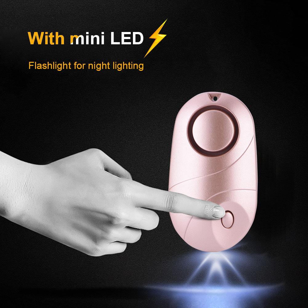 Personal Security Alarm Emergency Self Defense Alarm Keychain LED Light 130dB