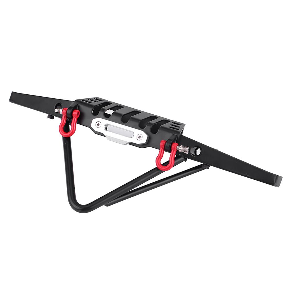 RC Crawler Steel Front Bumper with LED Lights for Axial SCX10 90046 Remote Control Car