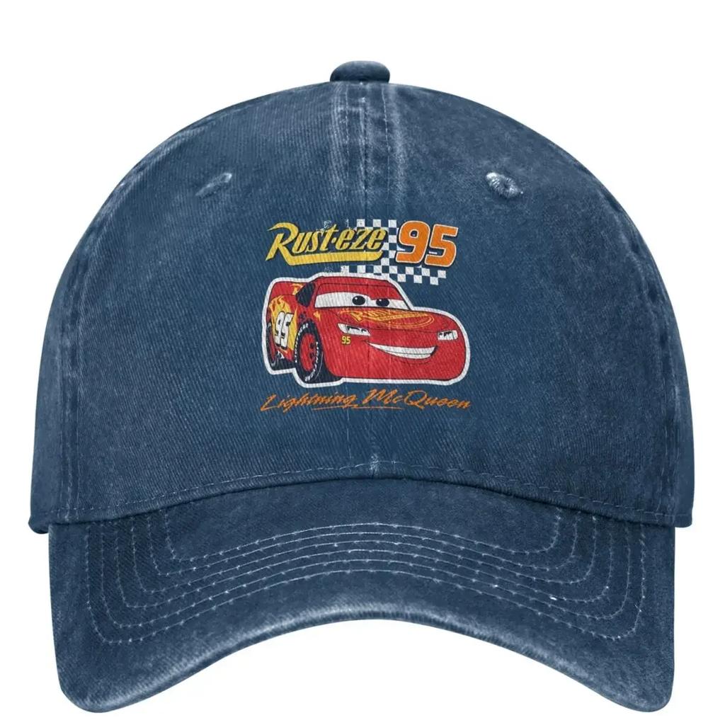 Lightning McQueen Baseball Cap Cartoon Red Car Fashion Women Unisex Trucker Hat Sunscreen Kpop Rock Baseball Caps Gift