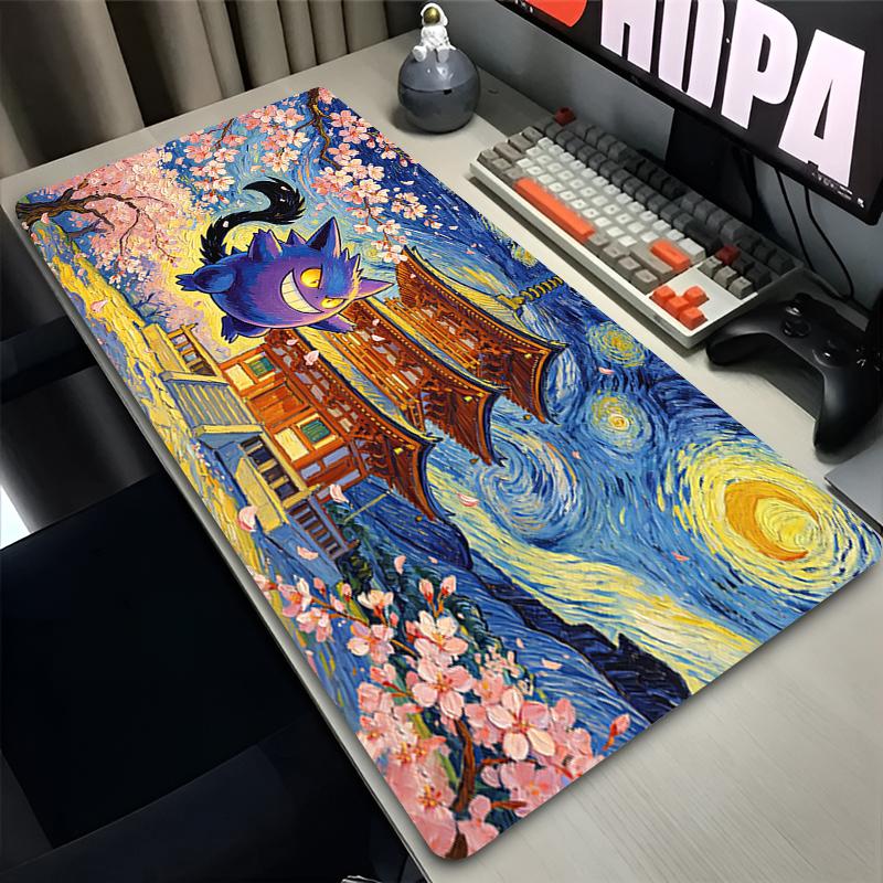 Anime Mouse Pad xcm Pokemon Gengar gaming accessories Computer keyboard pad Designed specifically game for esports Mousepad