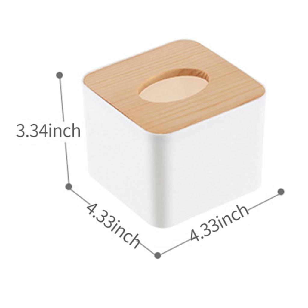 Paper Towel Dispenser Wood Tissue Box Cover Holder Countertops Bathroom Toilet Tissue Box Home Kitchen Paper Extraction