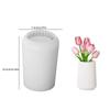 Epoxy Resin Vase Silicone Mold Crystal Epoxy Cake Resin Mold DIY 3D Candle Mold  Handmade