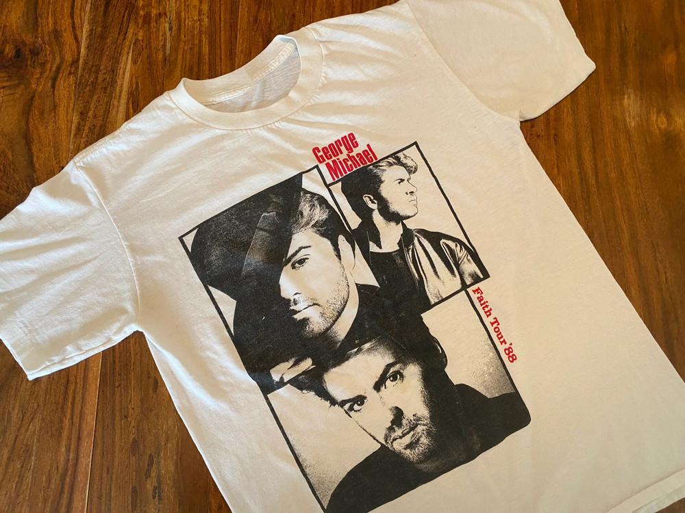 

Новая популярная хлопковая футболка с коротким рукавом George Michael Faith, все размеры, D782, унисекс XXXXL