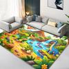 Cartoon Dinosaur Carpet Rug for Living Room Bedroom Home Sofa Decoration,Kids play Non-slip Floor Mat