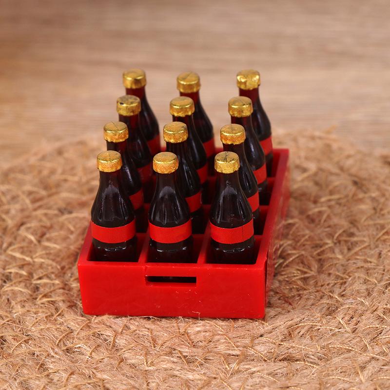 A Dozen Miniature Food Model Drink Dollhouse Miniature 1:12 Doll Accessories Toy
