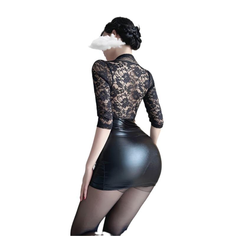 Sex Underwear Sexy Lace Suit Hip Skirt Uniform Seduction Perspective Nightclub Passion Pajamas