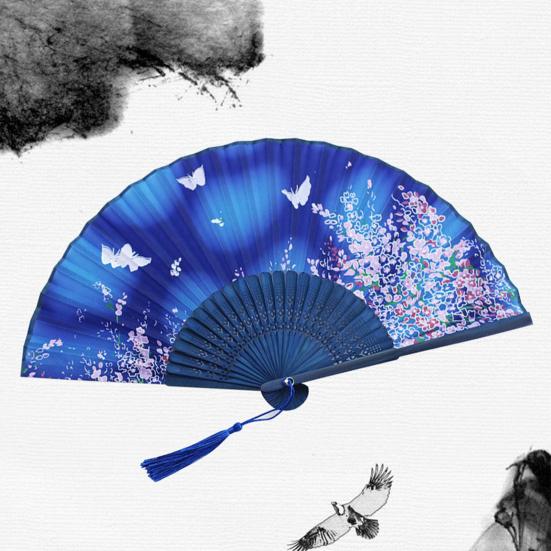 Photography Props Chemical Fiber Cloth Cute Not Easily Deformed Wedding Party Folding Handheld Fan Chinese Fan