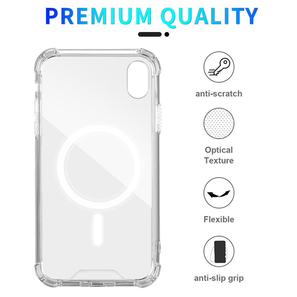 Magnectic Case For 12 Pro Max 12 Case For Magsafing Wireless Charging Shockproof Full Protection PC\+TPU Case