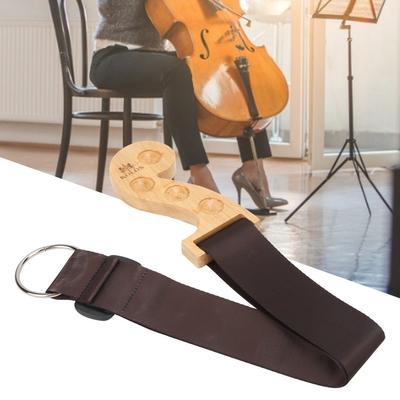 Violoncelle Sangle Nylon Ceinture Antidérapante Bois Support Accessoires Instrument de Musique(Couleur du bois )