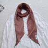 100% Linen Breathable Long Spring and Autumn Scarf For Women Original Style Artistic Neck Protection Soft Scarves 14x170cm
