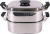 Mikojima Seisakusho Momo-in 18-0 Square Steamer, 2 Tiers, 22cm