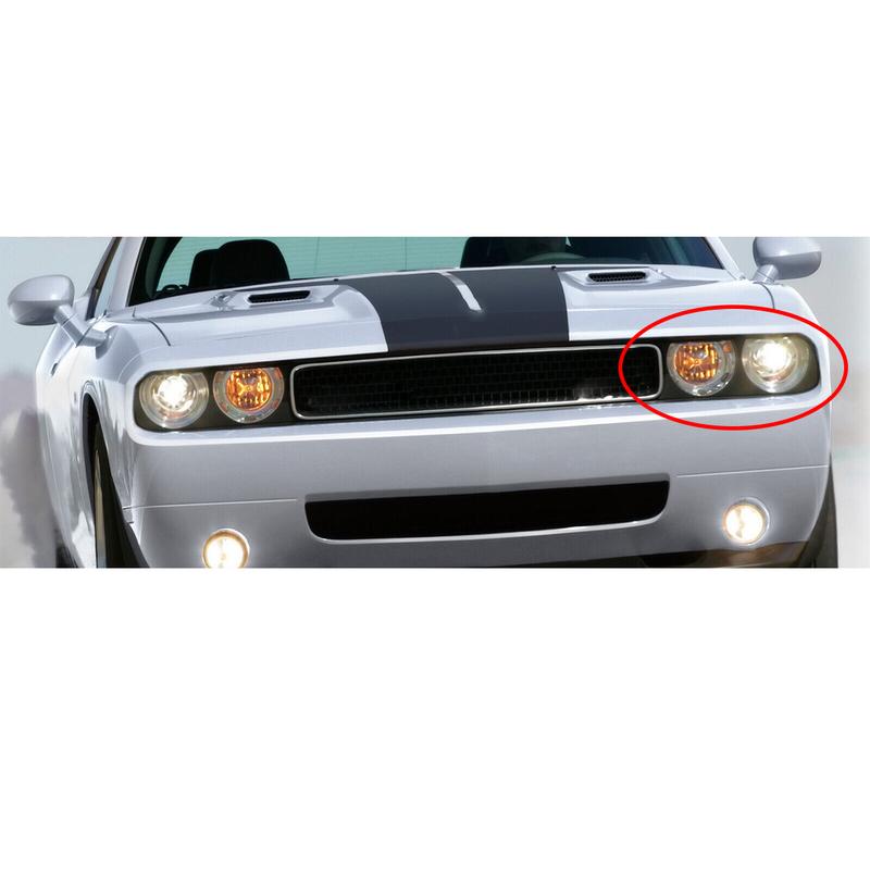 68051527AA Scheinwerfer-Zierrahmen vorne links Passend für Dodge Challenger 2008 2009 2010 2011 2012 2013 2014 Schwarz ABS