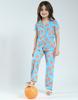 MONTE CARLO Girls Printed Regular Fit Half Sleeve Lower Set