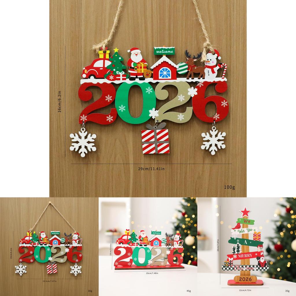 Christmas Tree Ornaments With Density Board Material For Holiday Home Decor