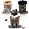 3 Pack Plush Lined Eyeglasses Holder, Protective Glasses Stand Case for Desks Nightstands
