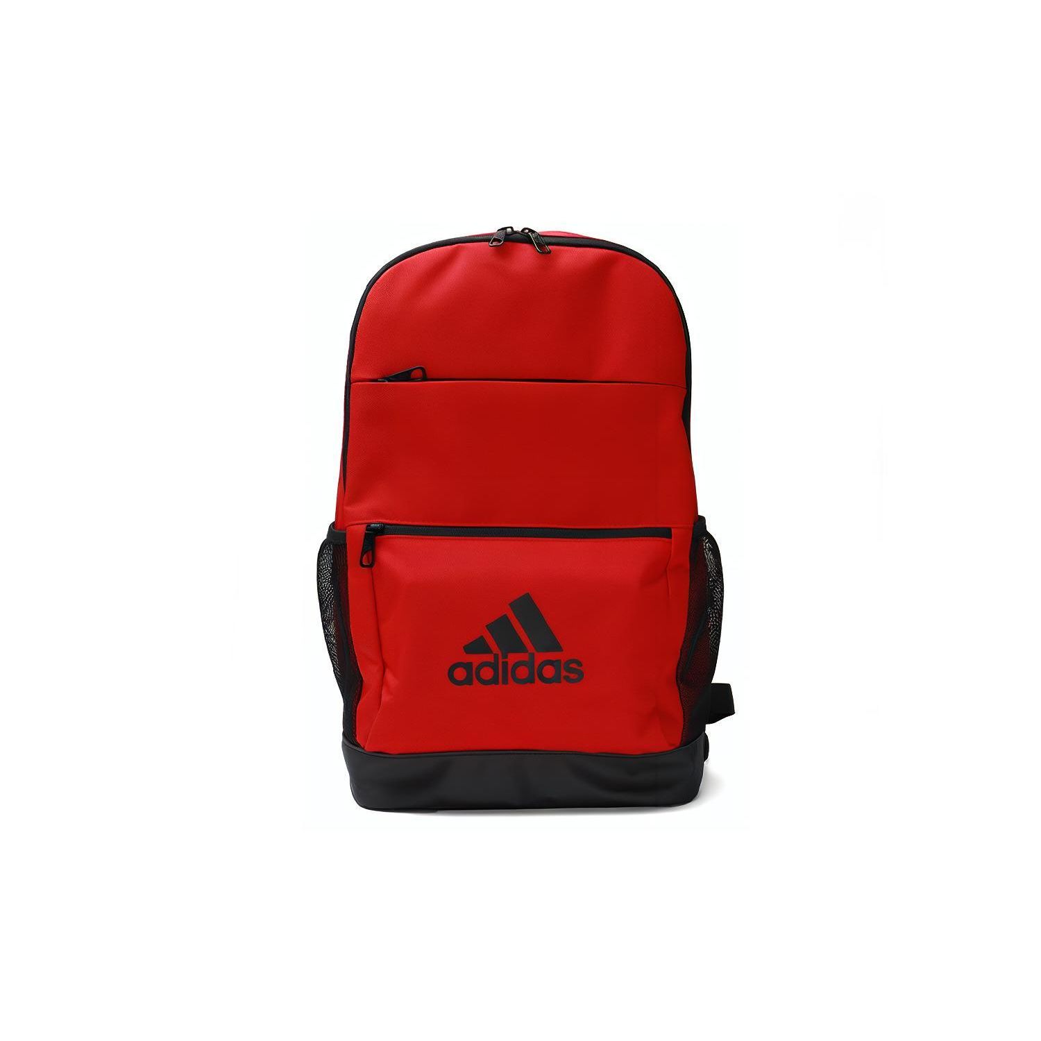 Adidas Cl Entry Training Zipper Large Capacity Polyester Backpack Unisex Backpack Black Red DM2919 Black Red