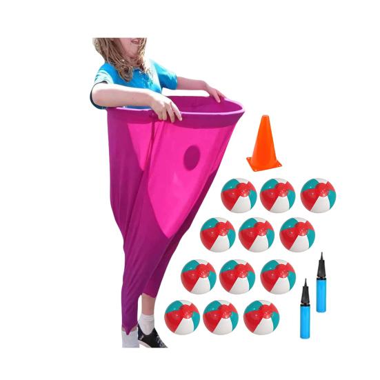 Hra na dvorek Granny Pants Set Obří venkovní hry s míči a kužely Zábavné trávníkové hry pro rodinná setkání, večírky, pikniky