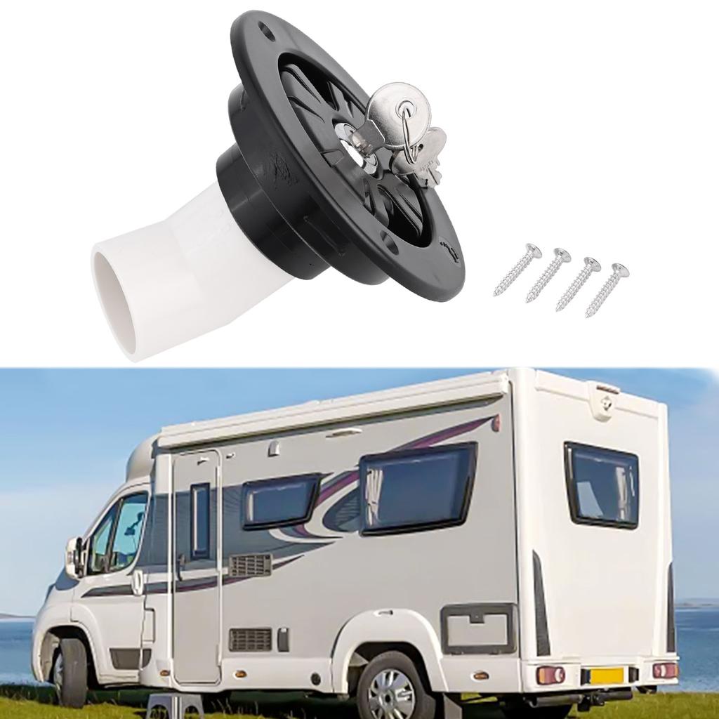 For Boat Boat Water Inlet Gravity Water Fill Hatch For Faster Fill Rate 40mm Barn Connection Bayonet Style Cap