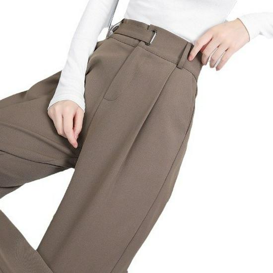 Women's Spring 2025 Straight Leg High Waist Casual Wide Leg Pants