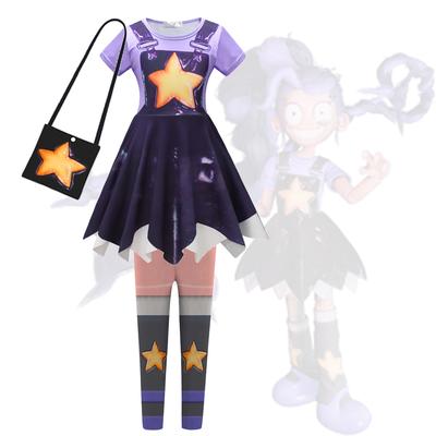 Girls Clothes Lily Lovebraids Cosplay Costume Kids Dress Legging Bag Set P-poppy Children Halloween Birthday Party Vestidos