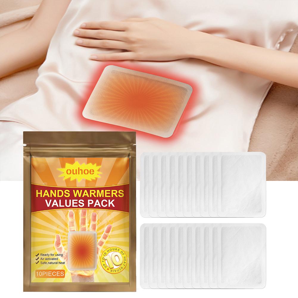 10-20PCS Body Heat Warmer Insole Foot Heat Self Heating Warm Paste Multifunctional Disposable Adhesive Warmer Heating Pad Winter