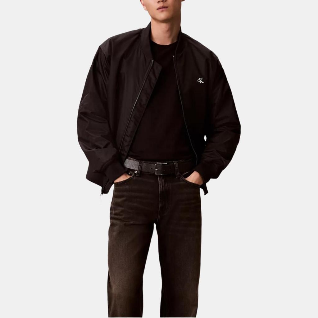 Calvin Klein Loose Comfortable Simple Moisture Wicking Pilot Zip Long Sleeve Jacket Men Jackets 4RC526G-UB1