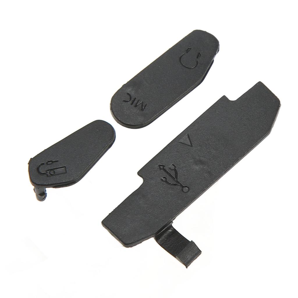 3Pcs Camera Mic Rubber Cover USB High Definition Multimedia Interface Compatible External Door Repair Part for 80D