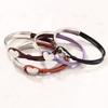 [Bohemian Patchwork Bracelet] Bohemian Style Men's and Women's Patchwork Bracelet - Fresh and Easy Silvery Heart Bangle -1pc - Suitable for Daily Wear