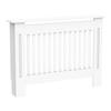 MDF Slatted Radiator Cover for Home and Office, 112x19x81 Cm, White