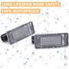 2x 18-LED Black License Plate Lights for Nissan Serena C27 (2016-2019)