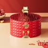 Festive Red Cat Snack Storage Box
