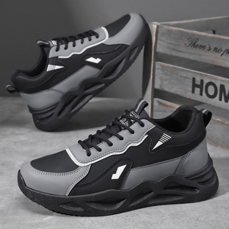 Quality Men Sport Running Shoes 2025 New Breathable Leather Casual Shoes Training Shoe Fashion No Slip Hiking Sneaker Zapatillas