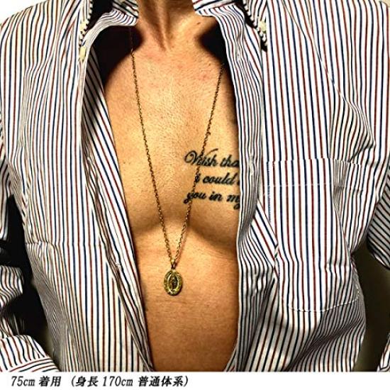 [Jurais] Hawaiian Jewelry Maria Necklace for Women and Men, Kaleikini, Surgical Stainless Steel, Silver, 45cm