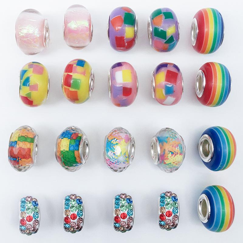 

Pan s 20 Large Resin Beads: Colorful, Creative DIY Bracelet and Pendant Kit with Multiple Style Options