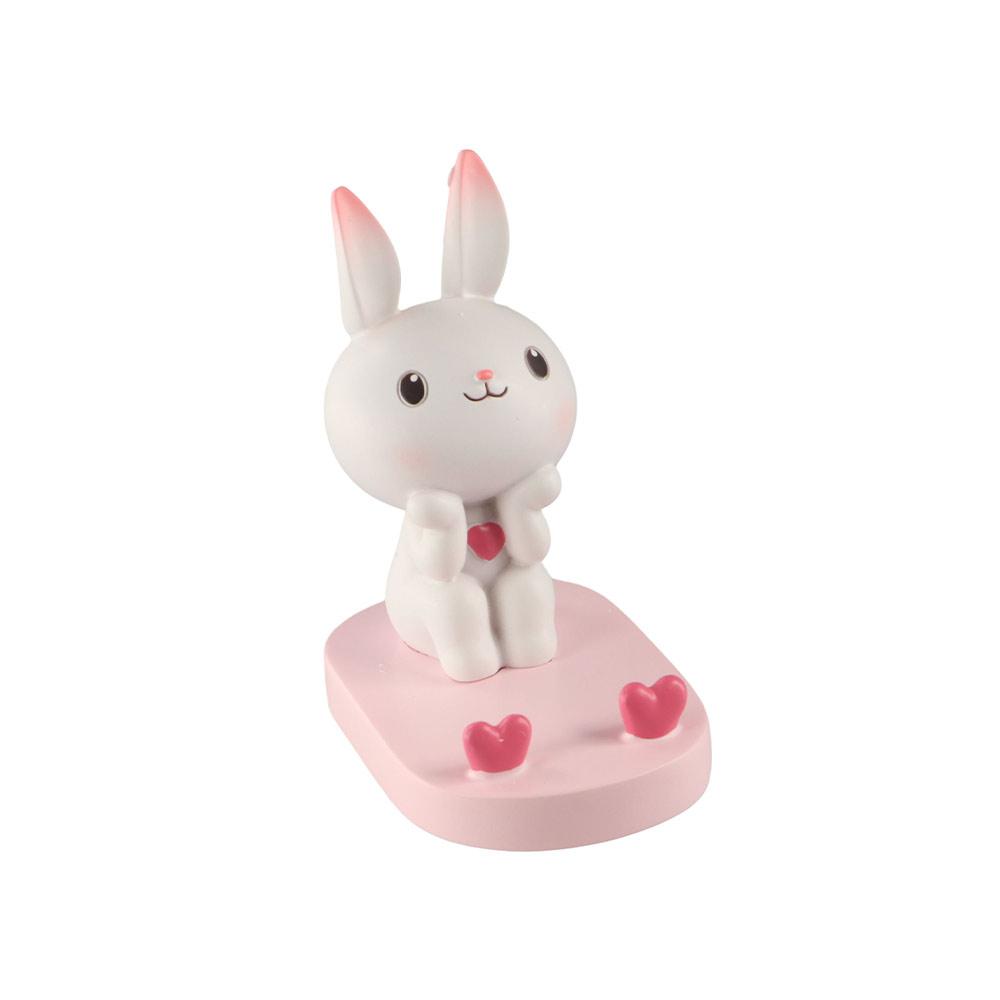 Anti-slip Rabbit Phone Stand Resin Cat Desk Lazy Bracket  Smart Phone Display