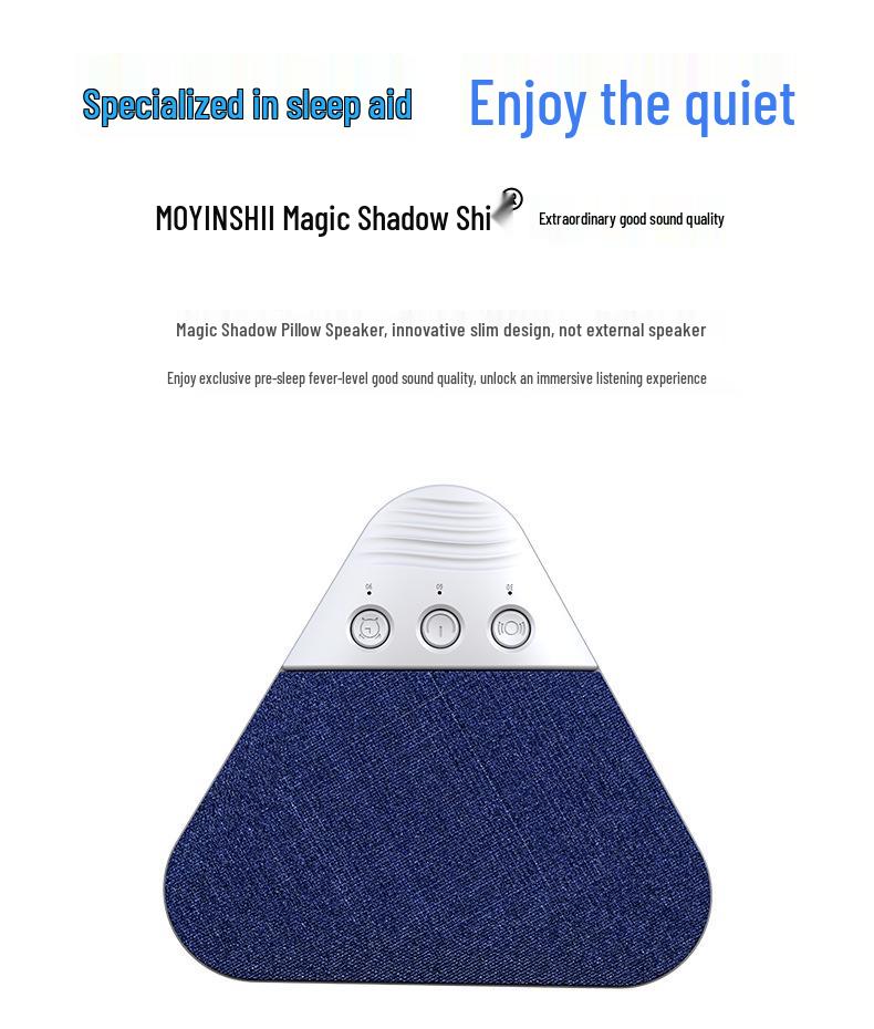 White Noise Bluetooth Pillow Speaker - Good Sound Quality Bedside Sleep Speaker
