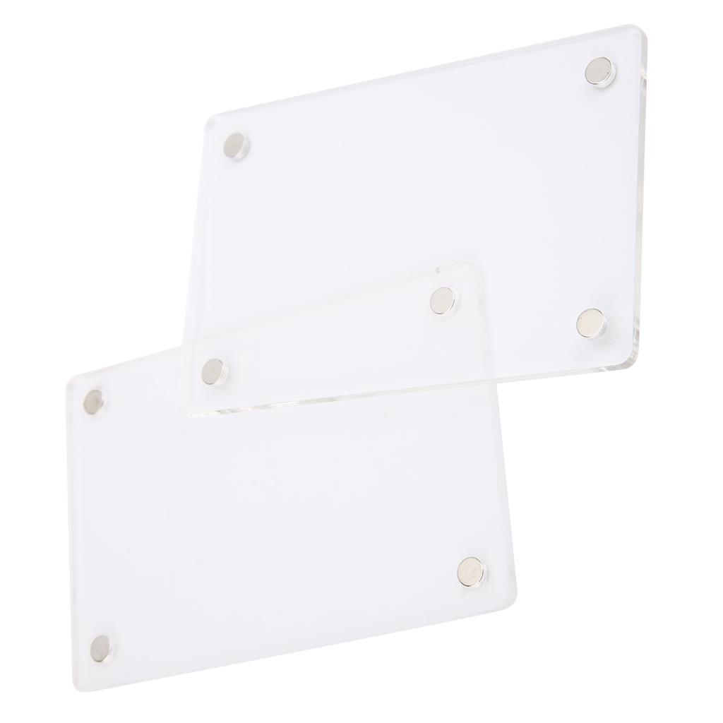 3in Magnetic Acrylic Transparent Photo Frame Refrigerator Sticker for Instax Mini