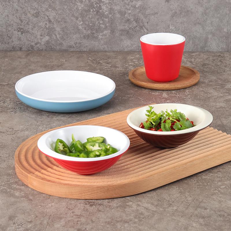 Melamine Imitation Porcelain Condiment Bowl: Small Dipping Sauce Bowl for Hot Pot, Barbecue, Buffet, and Restaurants.