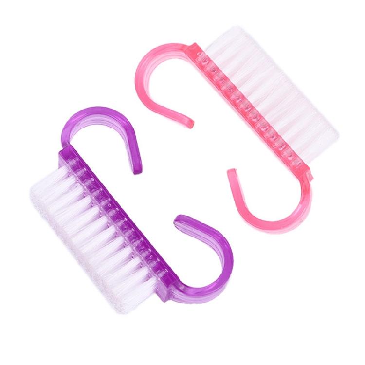 Handle Grip Nail Brush Plastic Cleaning Nail Brush for Toes and Nail Cleaner
