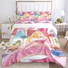 Princess Aurora'S Castle Print 3Pcs Bedding Setduvet Cover With 2 Bedropillowcase Home Birthday Gift