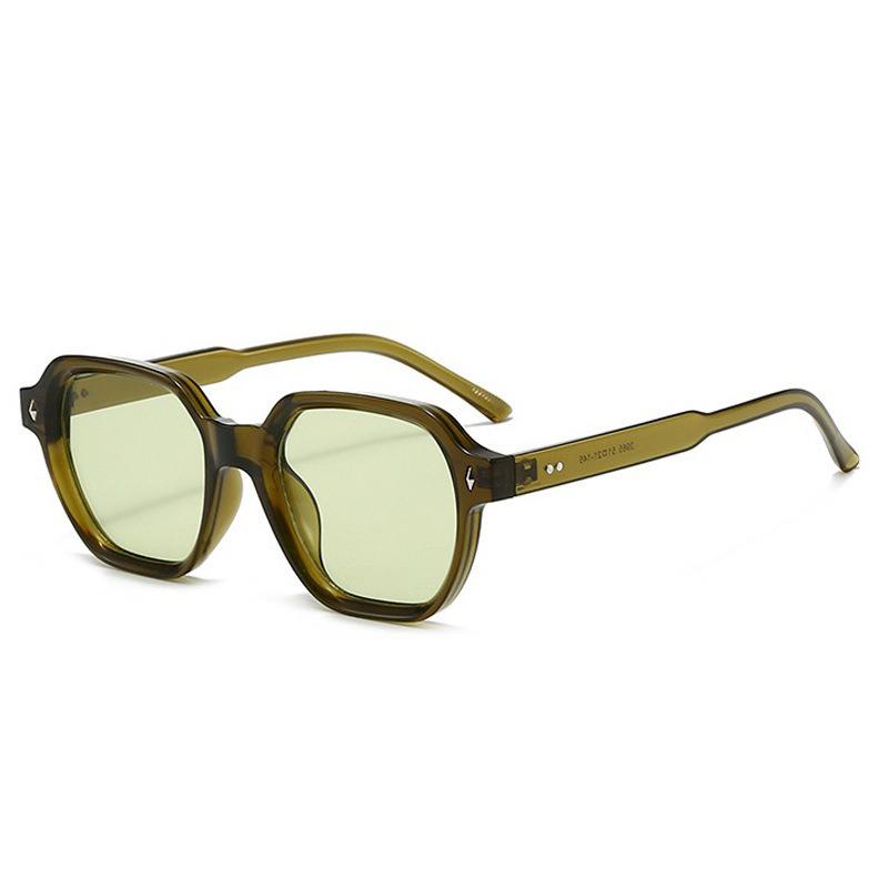 Retro Square Frame Rivet Sunglasses - UV Protection Versatile Sunglasses for Men