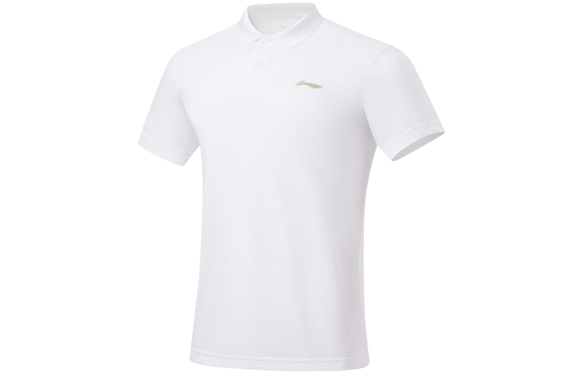 Li Ning Polo Shirt Men s Standard White APLU253-3 L