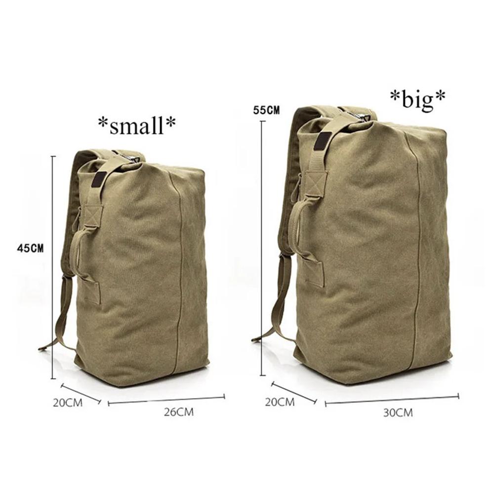 Large Travel Climbing Bag  Backpack Women Bags Canvas Bucket Bag Shoulder Sports Bag Male Outdoor