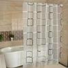 1PCS Bathroom Shower Curtains Waterproof Modern Geometric Plaid Pattern Household Decoration Translucent Good Quality