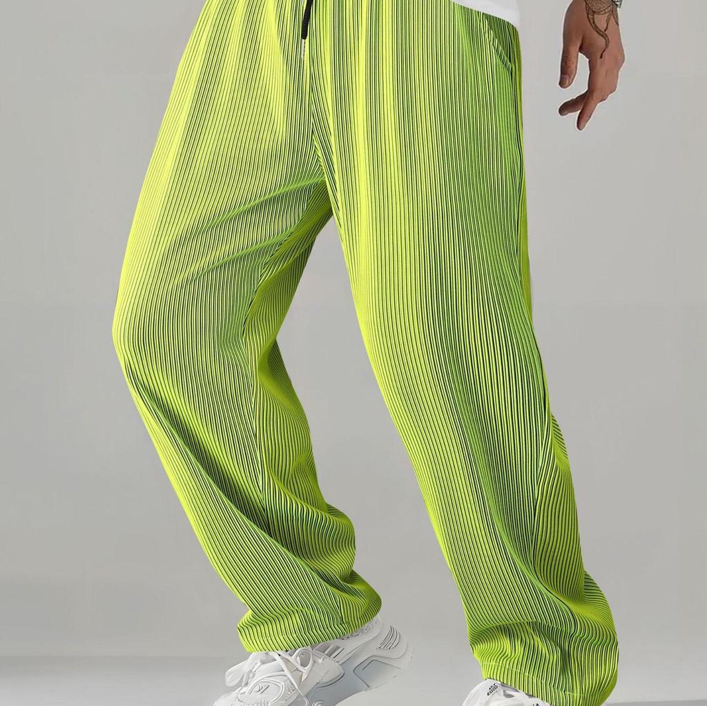 Men's Four Seasons Cationic Light Trendy Hip Hop Casual Pants