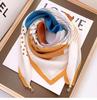Autumn/Winter Silk Cotton Scarf with Magnetic Buckle - Versatile, High-end Neck Warmer