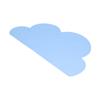 Cloud Shaped Waterproof Placemat NonSlip Silicone Table Mat Kids Table Pad for Home Travel(Sky Blue