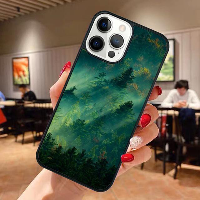 Beautiful Nature Forest Tree Phone Case For iPhone 17 Air 13 12 14 15 16  Cover For Apple Pro Max Plus Shell