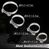 Sakurawing Muffler Band, Stainless Steel Clamp Bolt Stay, Bracket, Motorcycle, Muffler Band, 2 Piece