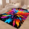 Tappeto Artistico Esplosione di Colori con Motivi a Schizzi di Vernice Tappeto Decorativo per Soggiorno Camera da Letto Amanti dell'Arte Tappetino per Decorazione Casa